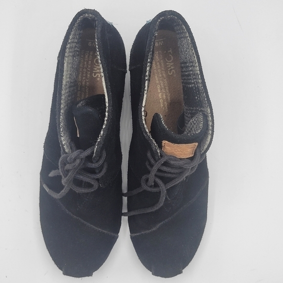 Tom's heeled ankle booties lace up size 9 - Picture 14 of 15